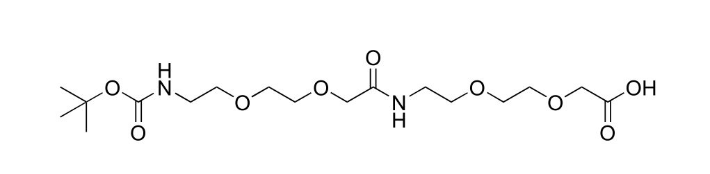 Boc-8-amino-3,6-dioxaoctanoyl-8-amino-3,6-dioxaoctanoic acid